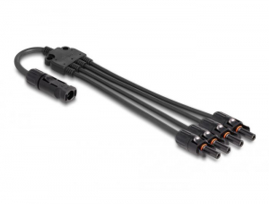 Delock DL4 napelem eloszt&oacute; k&aacute;bel 0.5m fekete (88226)