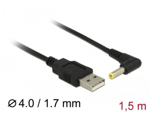 Delock USB > DC 4,0 x 1,7 mm apa 90&deg;  t&aacute;pk&aacute;bel 1.5 m (85544)