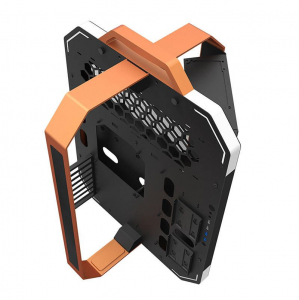 DarkFlash BLADE-X táp nélküli Open Frame ház fekete-narancssárga