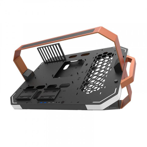 DarkFlash BLADE-X táp nélküli Open Frame ház fekete-narancssárga