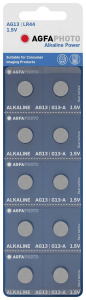 Agfa AG13 LR44 alkáli-mangán gombelem 10db/cs (150-805603)