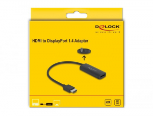 Delock HDMI-A apa - DisplayPort anya adapter 8K (64213)