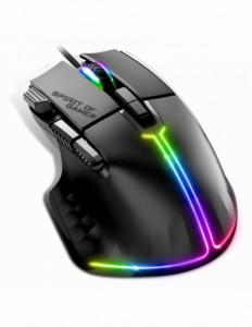Spirit Of Gamer PRO-M5 RGB Gaming egér fekete (S-PM5RGB)