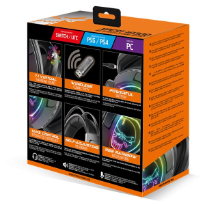 Spirit of Gamer XPERT-H1300 vezeték nélküli mikrofonos fejhallgató fekete (MIC-XH1300)