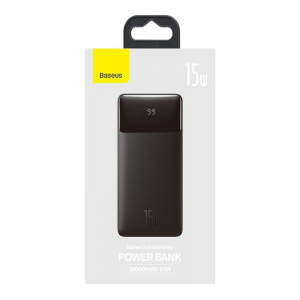 Baseus Bipow Powerbank 30000mAh 15W fekete (PPBD050201)