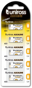 Uniross A23/23A 12V alkáli elem 5db/bliszter (UALKA235)