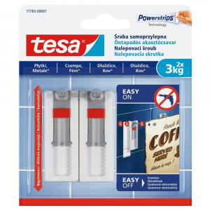 Tesa Powerstrips &ouml;ntapad&oacute;s akaszt&oacute;csavar sima fel&uuml;letekhez (4042448353801)