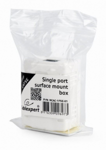 Gembird CAT5E FTP fali aljzat feh&eacute;r (NCAC-1F5E-01)