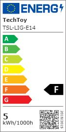 TechToy Zigbee RGB 6W E14 okos LED izzó (TSL-LIG-E14ZB)