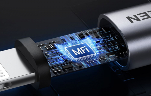 UGREEN US304 USB-C - Lightning k&aacute;bel, PD, 3A 2m, fekete (60761)