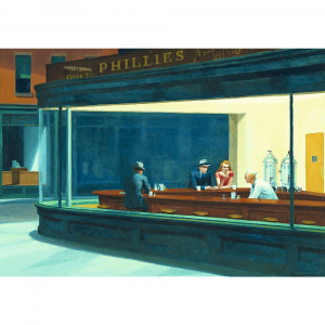 Trefl Art Collection Edward Hopper Éjjeli baglyok puzzle 1000db-os puzzle (10747)
