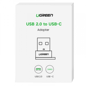 UGREEN USB-A 2.0 - USB-C adapter fekete (50568)