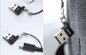UGREEN USB-A 2.0 - USB-C adapter fekete (50568)