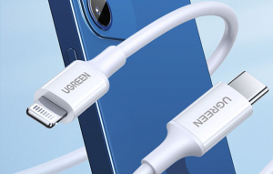 UGREEN US171 USB-C - Lightning kábel, 3A 1.5m, fehér(60748)
