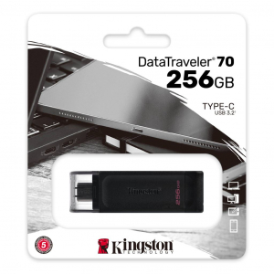 Pen Drive 256GB Kingston DataTraveler 70 USB-C (DT70/256GB)
