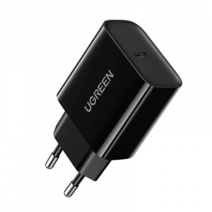 UGREEN USB-C h&aacute;l&oacute;zati t&ouml;ltő 20W fekete (10191)