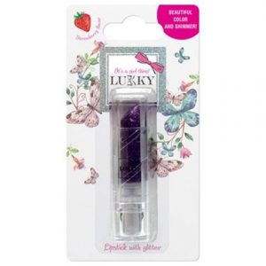 Flair Toys Lukky: Eper ízű, csillámos lila szájrúzs (T15387)