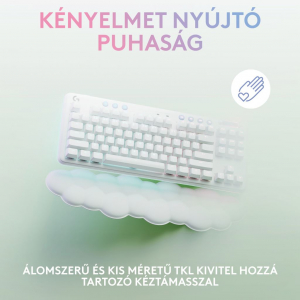 Logitech G715 UK (Qwerty) Tactile vezeték nélküli billentyűzet fehér (920-010463)
