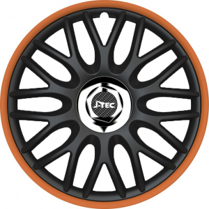 Jacky Auto 16"-os Orden dísztárcsa szett fekete-narancs (4db) (JACKY16119)