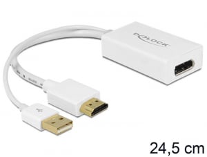 Delock 62496 HDMI-A male > Displayport female + USB adapter