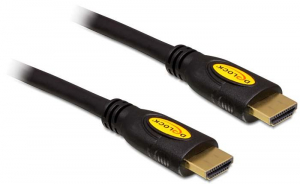 Delock 82583 High Speed HDMI Ethernet – HDMI A male > HDMI A male 2 m kábel