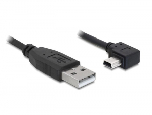 Delock 82682 USB 2.0-A male > USB mini-B 5pin male hajlított 2m