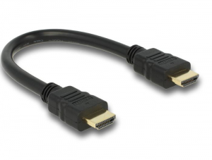 Delock 83352 High Speed HDMI Ethernet – HDMI A male > HDMI A male 25 cm kábel