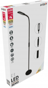 Avide Remo LED &aacute;ll&oacute;l&aacute;mpa 9W fekete (ABLFL-9W-REMO-B)