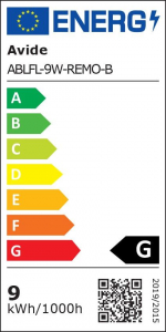 Avide Remo LED &aacute;ll&oacute;l&aacute;mpa 9W fekete (ABLFL-9W-REMO-B)