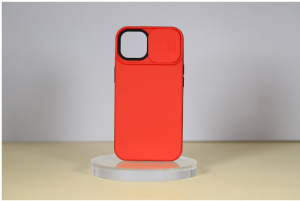 Cellect iPhone 14 TPU+PC csúsztatható kameravédős tok piros (CEL-CAMP-IPH1461-R)