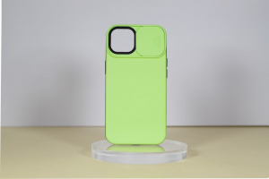 Cellect iPhone14 Plus TPU+PC csúszás kameravédős tok zöld (CEL-CAMP-IPH1467M-GR)