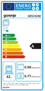 Gorenje GK5C41WJ kombinált tűzhely fehér