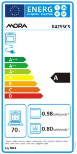 Mora K4255CS kombinált tűzhely szürke