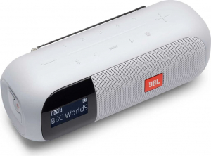 JBL Tuner 2 Bluetooth hangszóró DAB / FM rádióval fehér (TUNER2WHT)