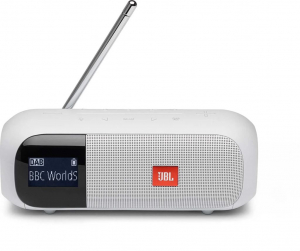 JBL Tuner 2 Bluetooth hangszóró DAB / FM rádióval fehér (TUNER2WHT)
