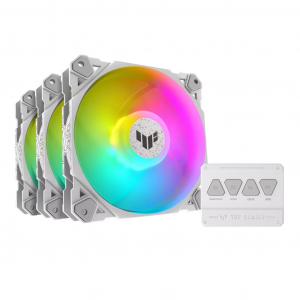 ASUS TUF Gaming TF120 ARGB ház hűtő ventilátor 3db + LED vezérlő fehér