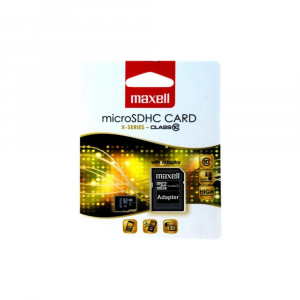 8GB MicroSDHC mem&oacute;ria k&aacute;rtya Maxell X-Series + adapter CL10 (854716.00.TW)
