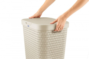 Rotho Country szennyestartó 55 liter cappuccino színű (1032707422)