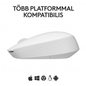 Logitech M171 Vezeték nélküli USB egér - fehér (910-006867)