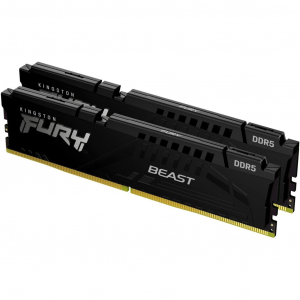 64GB 5600MHz DDR5 RAM Kingston Fury Beast CL36 (2x32GB) (KF556C36BBEK2-64)