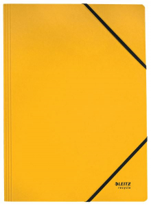 Leitz Recycle karbonsemleges karton gumis mappa sárga (39080015)