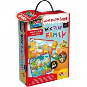 Lisciani Giochi Montessori baby Box készségfejlesztő formaillesztő puzzle - Állatok (LIS92727)