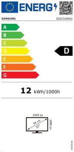 22" Samsung S22C310EAU LED monitor fekete (LS22C310EAUXEN)