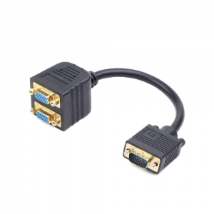 Gembird Cablexpert VGA male --> 2x VGA female adapter 20 cm (CC-VGAX2-20CM)