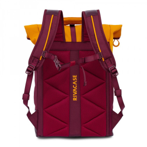 RivaCase Dijon 5321 15.6" Laptop hátizsák bordó-sárga (4260403576632)