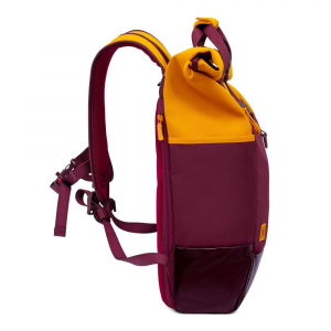 RivaCase Dijon 5321 15.6" Laptop hátizsák bordó-sárga (4260403576632)