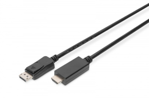Digitus DisplayPort -> HDMI átalakító kábel 2m fekete (AK-340303-020-S)
