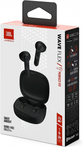 JBL Wave Flex TWS Bluetooth fülhallgató fekete (JBLWFLEXBLK)