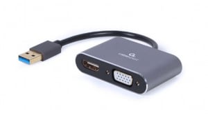 Gembird Cablexpert USB 3.0 --> HDMI + VGA adapter (A-USB3-HDMIVGA-01)