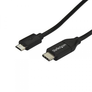 Startech.com USB-C - Micro-B adat- &eacute;s t&ouml;ltők&aacute;bel 2m fekete (USB2CUB2M)